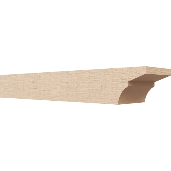 Ekena Millwork 6in. W x 4in. H x 28in. L Monterey Woodgrain TimberThane Rafter Tail, Primed Tan RFTUR06X04X28MONRCPR - main